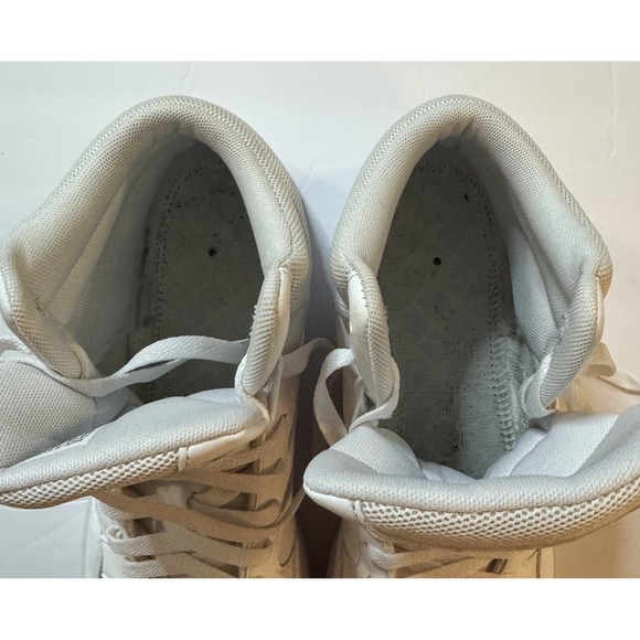 ADIDAS Hoops Mid Classic Shoes Triple White Sneakers Mens Size US 12 *No Insoles - Picture 12 of 12